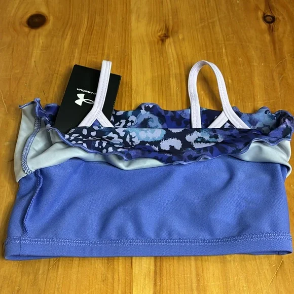 🏖️NWT: UNDER ARMOUR - Girls' Midkini 2 Piece - Size 5 - Picture 9 of 12